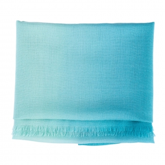 Wool and cashmere scarf Marina D'Este 2 tones green