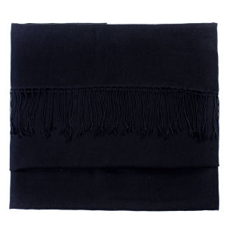 Cashmere and silk scarf Black