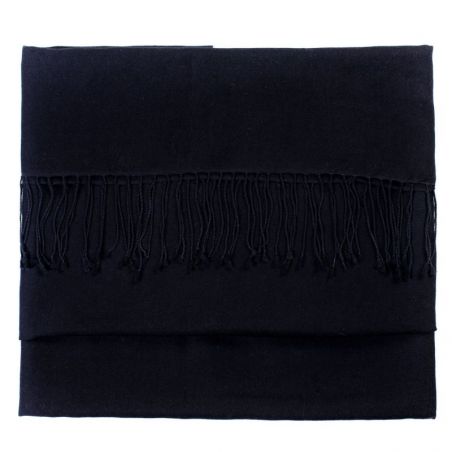 Cashmere and silk scarf Black