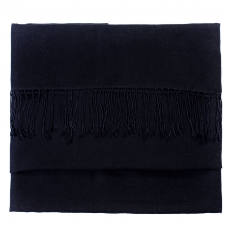 Cashmere and silk scarf Black