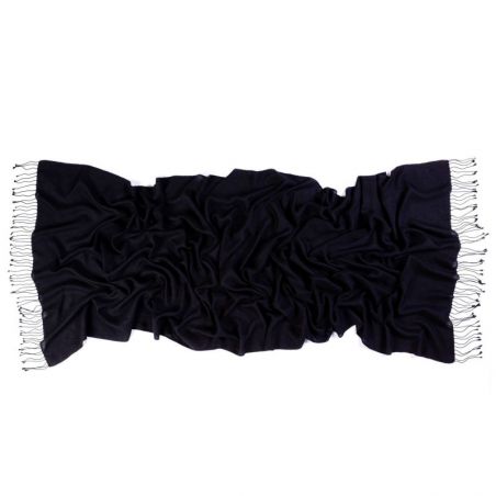 Cashmere and silk scarf Black