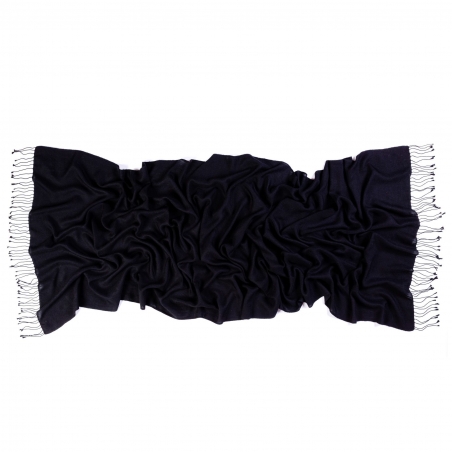 Cashmere and silk scarf Black