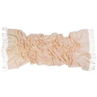 Cashmere and silk scarf Champagne