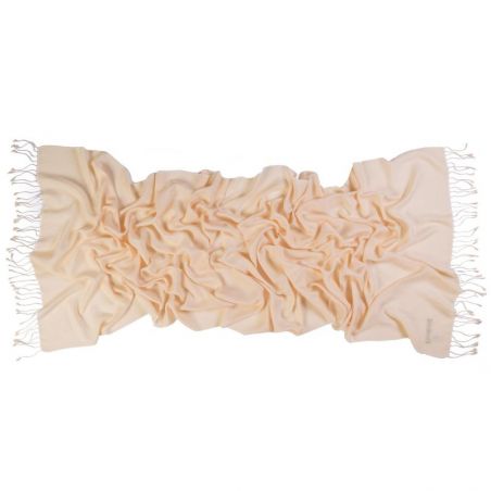 Cashmere and silk scarf Champagne