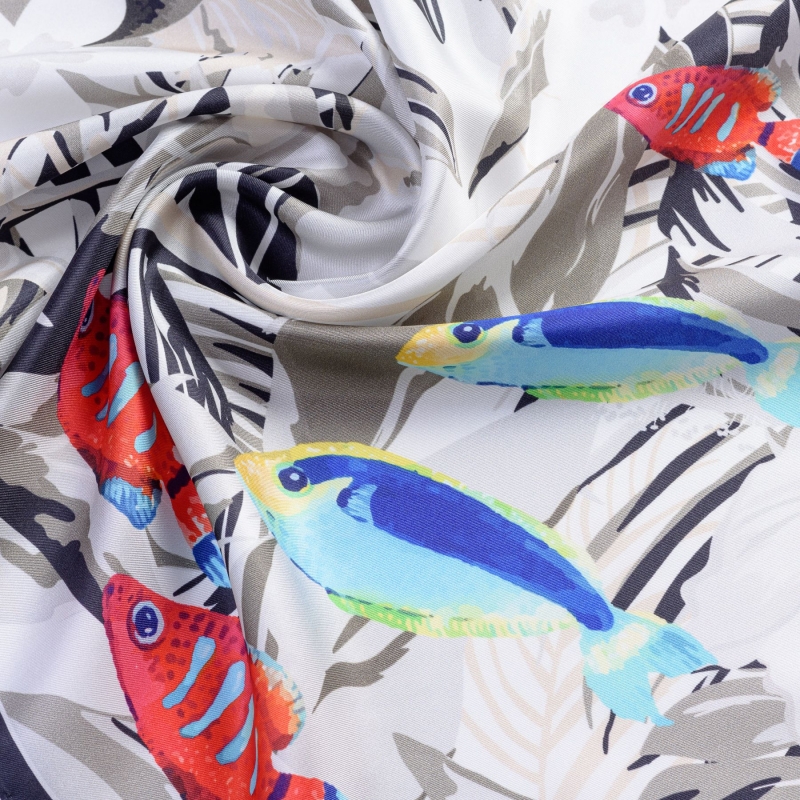 Silk scarf Playa del Amore