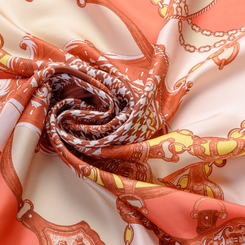 Esarfa matase twill Polo Fashion Ginger