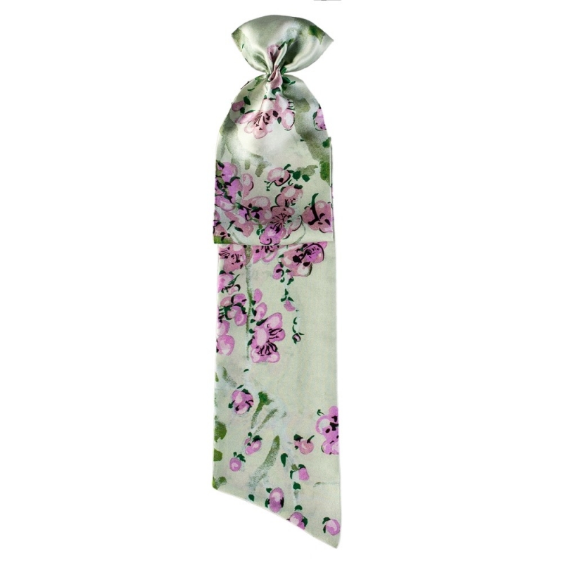 MC Lilac Flowers Flounce Scarf