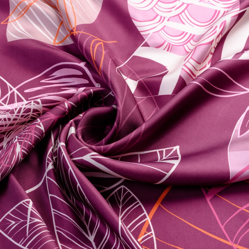 Esarfa matase S Graphic Dance purple