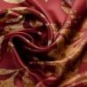 Silk scarf S Gentle Touch Marsala