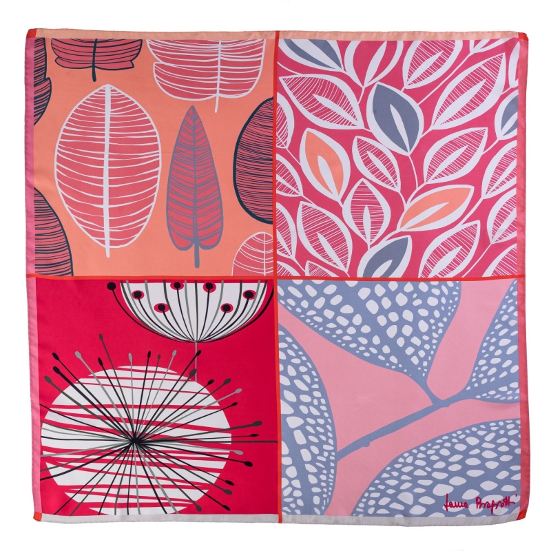 Silk scarf Cool Attitude Flamingo