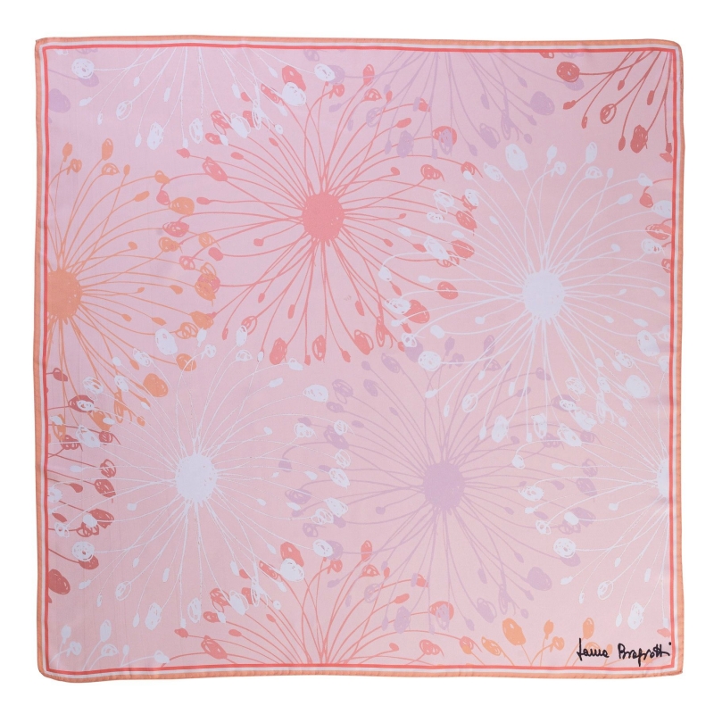 Silk scarf Coral Innocence