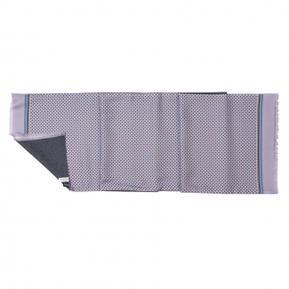 Esarfa matase si lana barbati L. Biagiotti Bari gri-perla