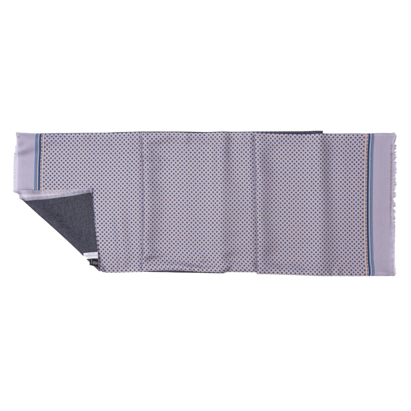 Men Scarf L. Biagiotti smart grey pearl print