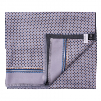Men Scarf L. Biagiotti smart grey pearl print
