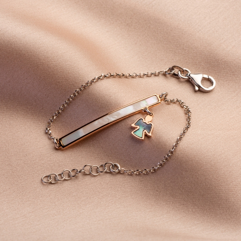 Set Esarfa matase Essence of Summer yellow si Bratara argint My Sweet Angel