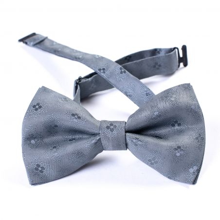 Mr. Bond grey silk bow tie