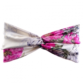 Sweet Caroline Natural SIlk Turban