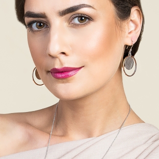 Dream Big silver earrings