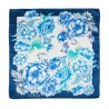 Silk Scarf Laura Biagiotti spring flowers blu