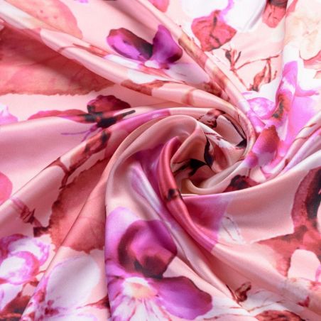 Silk scarf Flower Sensation Pink