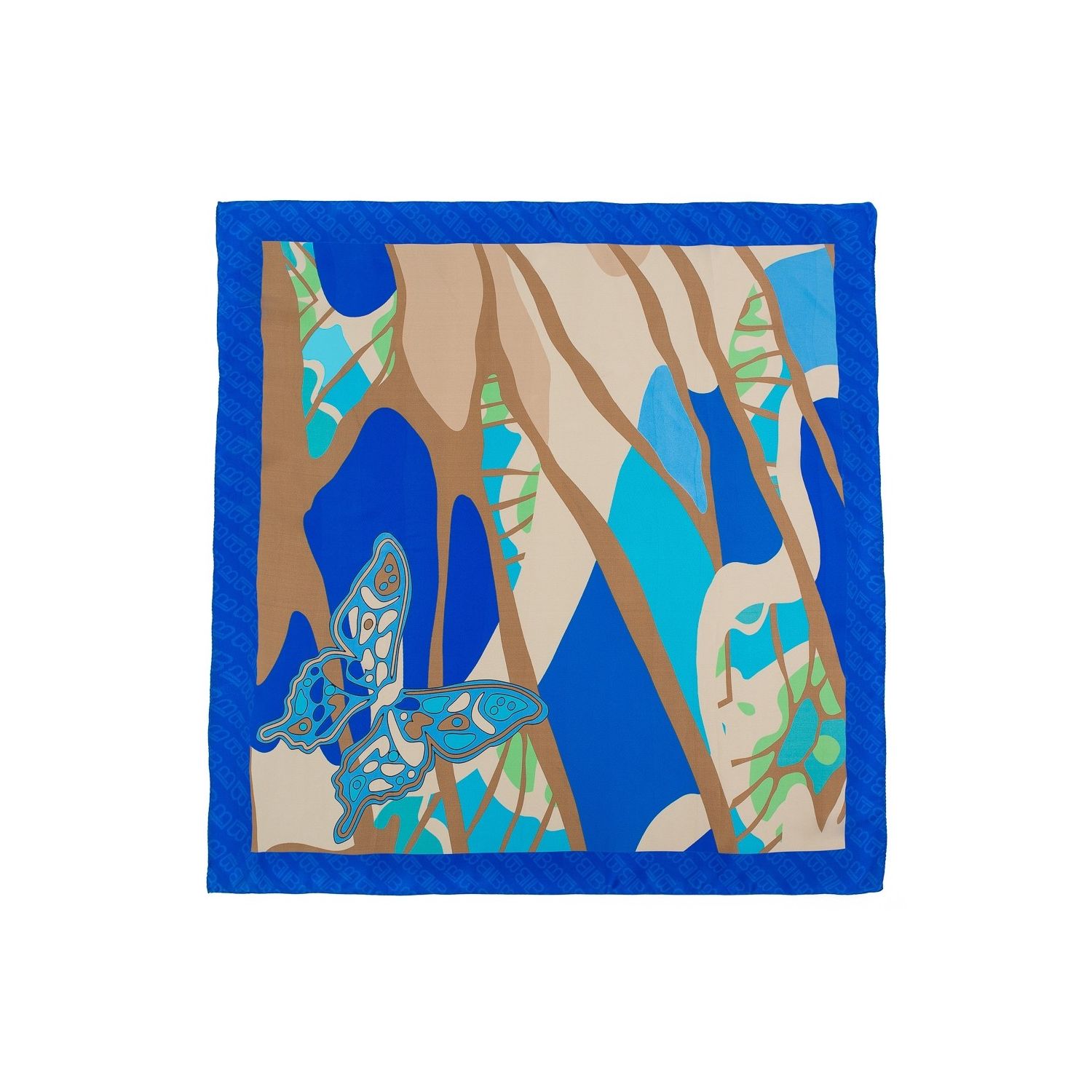 Blue Butterfly Squared Laura Biagiotti Scarf