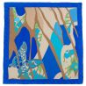 Cadou: Eșarfă pătrată L. Biagiotti fluture albastru și fundiță