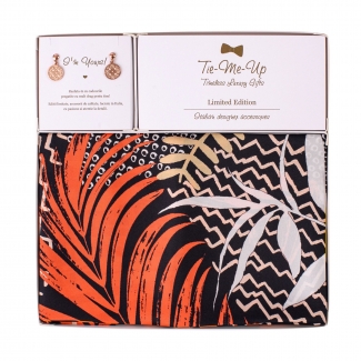 Set Esarfa matase twill Addicted to Fashion si Cercei argint Classy Elegance