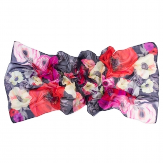 Silk shawl Calla Rossa dark