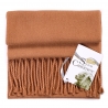 Cashmere foulard Camel