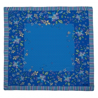 Gift: Marina D'Este Blue Doted Squared Scarf