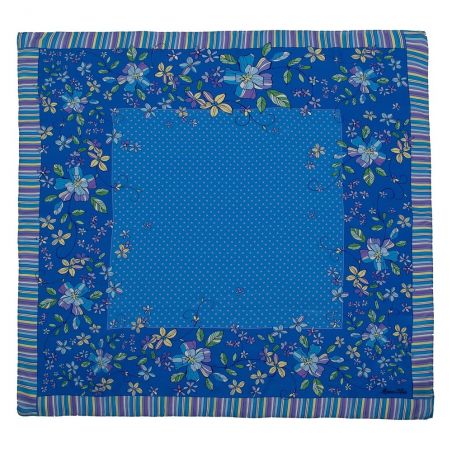 Cadou: Eşarfă pătrată Marina d'Este blulinuţe blu