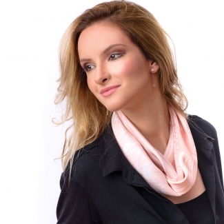 Silk scarf Coral Innocence