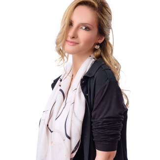 Silk scarf Bubble Dream