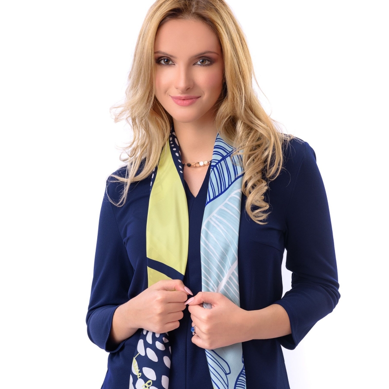 Silk scarf Cool Attitude Limette