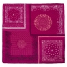 Purple Geometric L. Biagiotti Squared Scarf