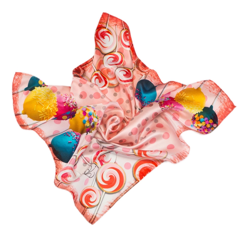 Silk Scarf Gaia sweets pink