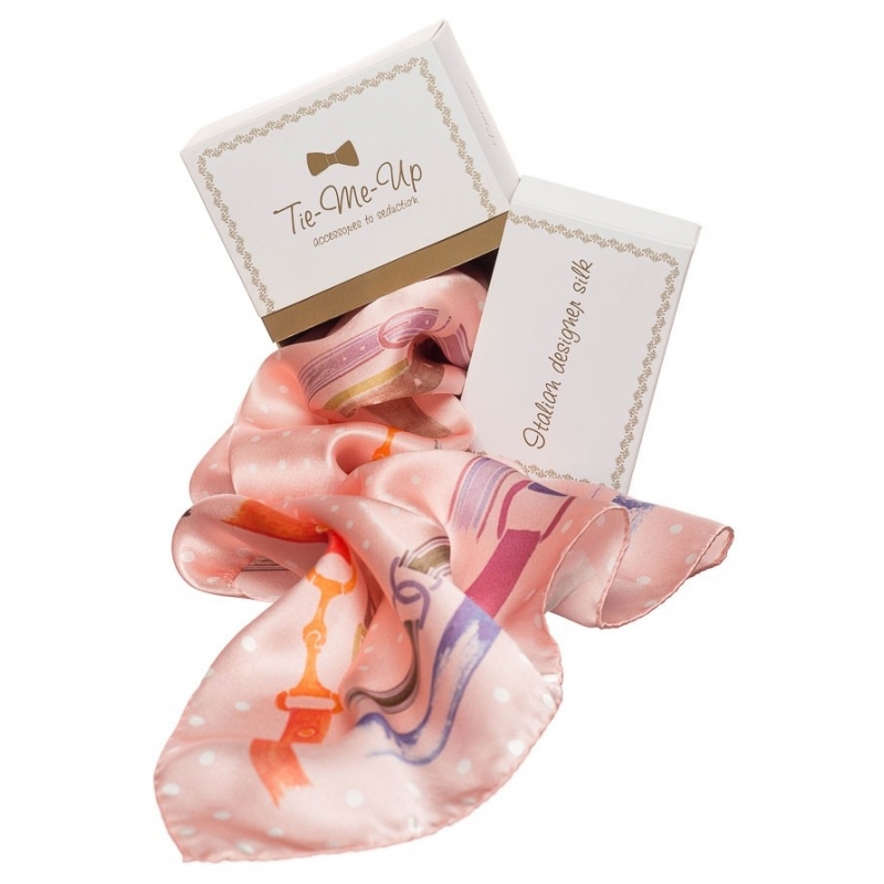 Pink Straps Mila Schon Squared Scarf