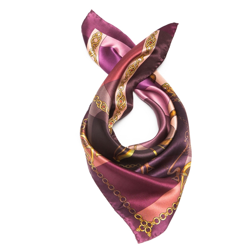 Silk Scarf Voyage purple