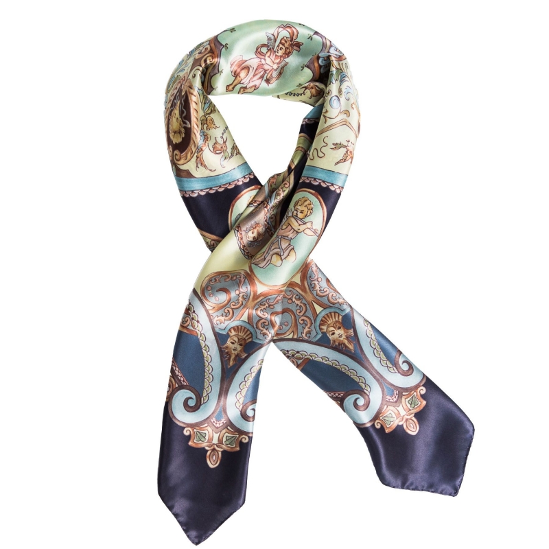 Silk Scarf Marina D'Este When In Rome red