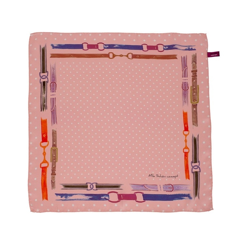 Gift: Pink Straps Mila Schon Squared Scarf