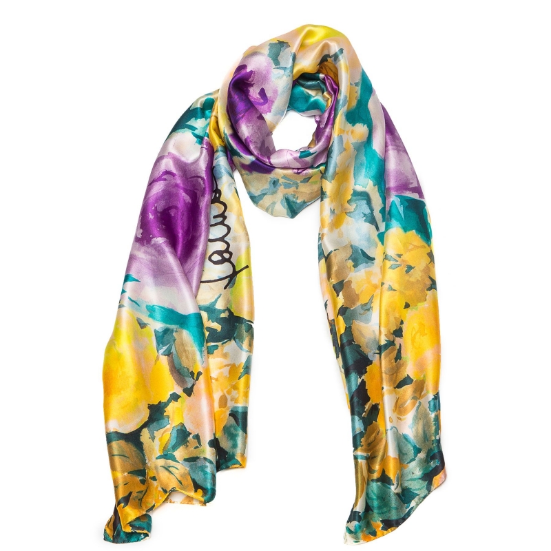 Sal matase Laura Biagiotti roses yellow