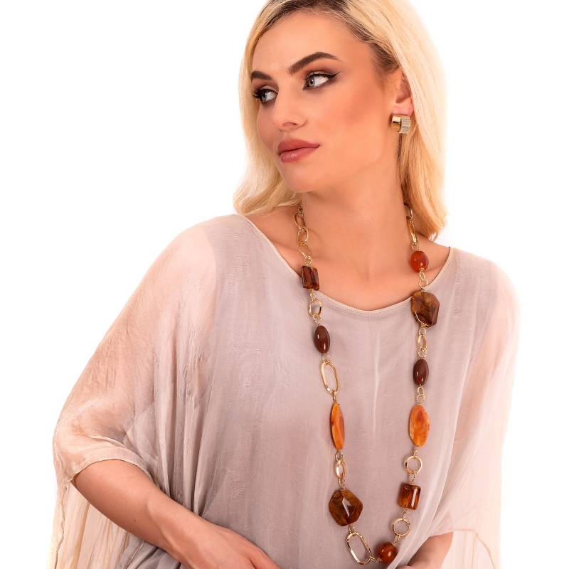 Colier D&D Firenze Amber Fantasy gold