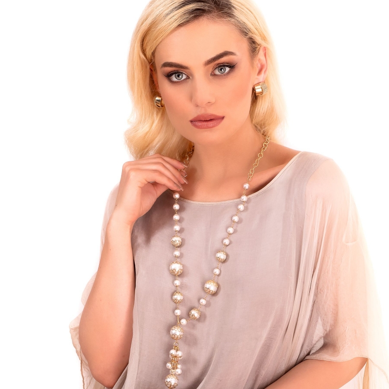 Colier D&D Firenze Pearls Art gold