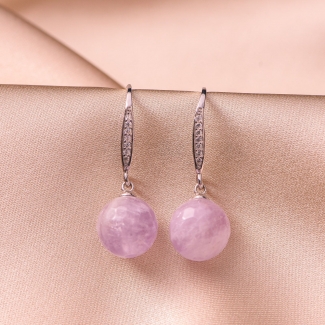 Sterling Silver Earrings Delicate amethyst lavender