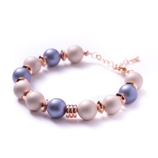 Bracelet shell pearls purple