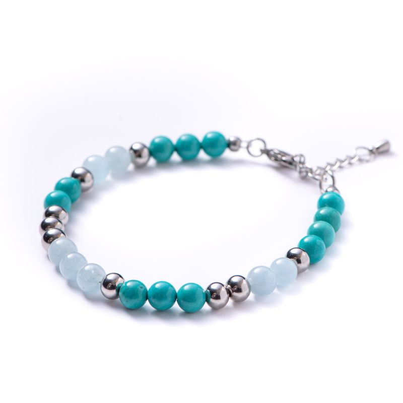 Bracelet aquamarine, turquoise