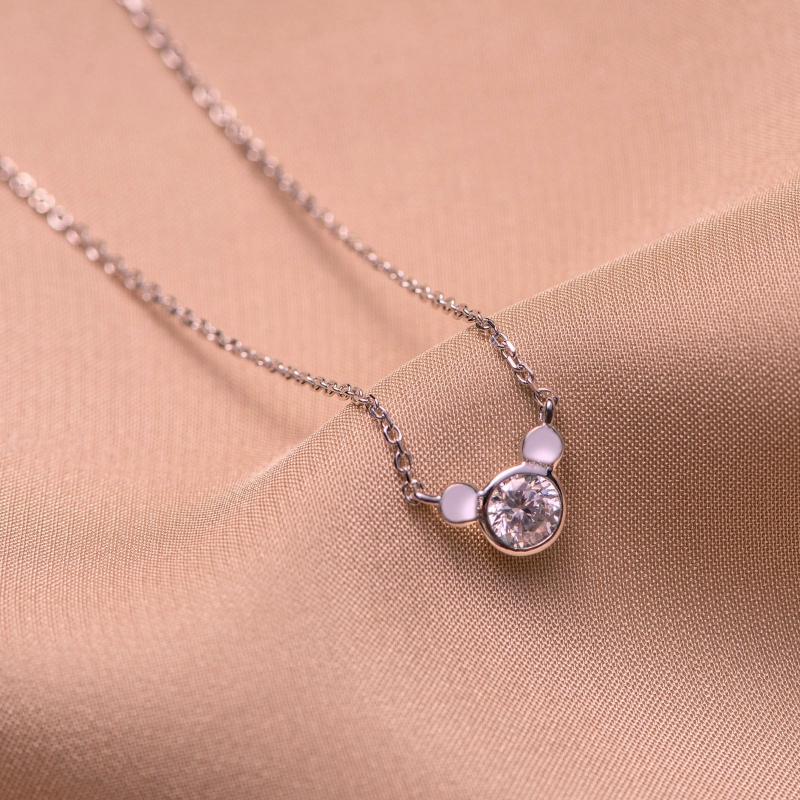 Sterling Silver Necklace Solitary minimal