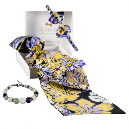 Lavander flowers Flounce Scarf