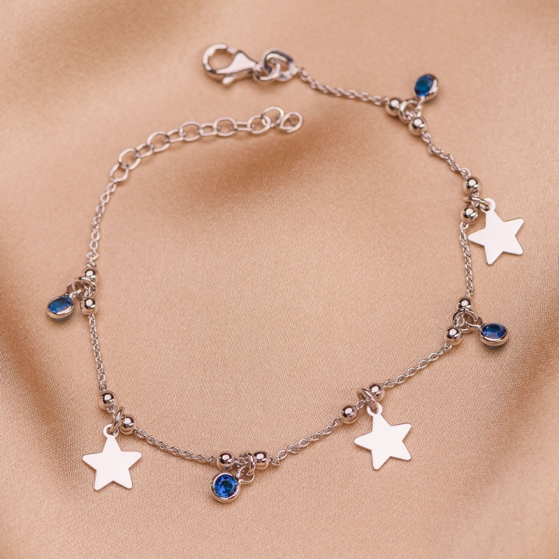 Sterling Silver Bracelet Give me a Star