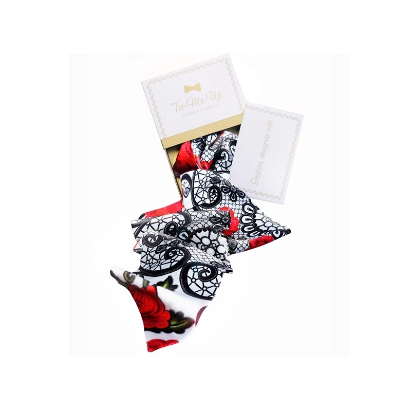 Mystic Red Silk Scarf